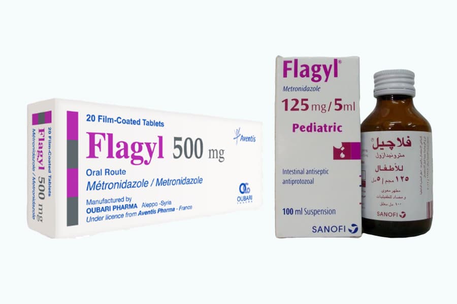 فلاجيل Flagyl أقراص وشراب لعلاج العدوى الطفيلية
